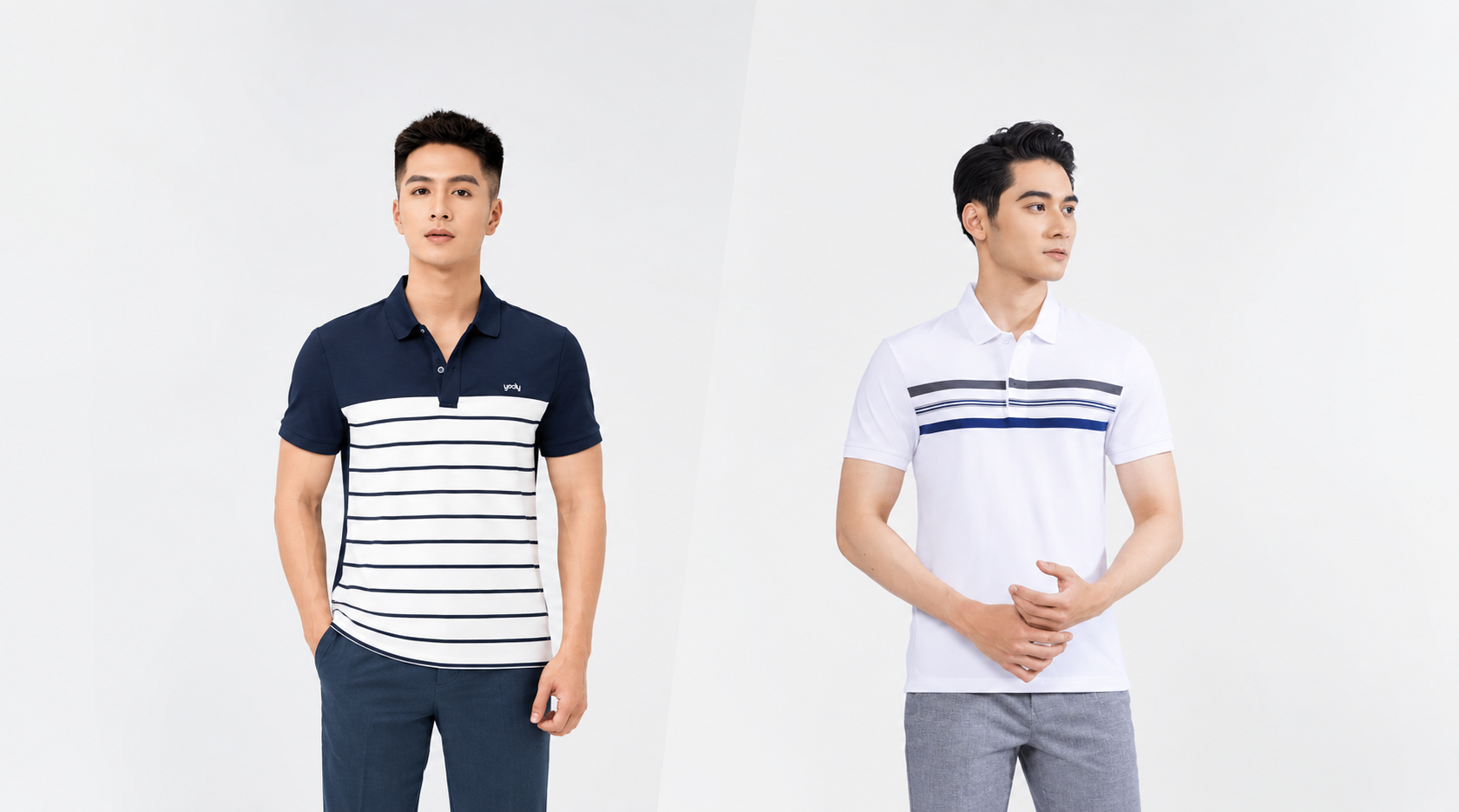 Một chiếc áo polo trẻ trung sẽ khiến bố cảm thấy thoải mái trong các hoạt động thường ngày