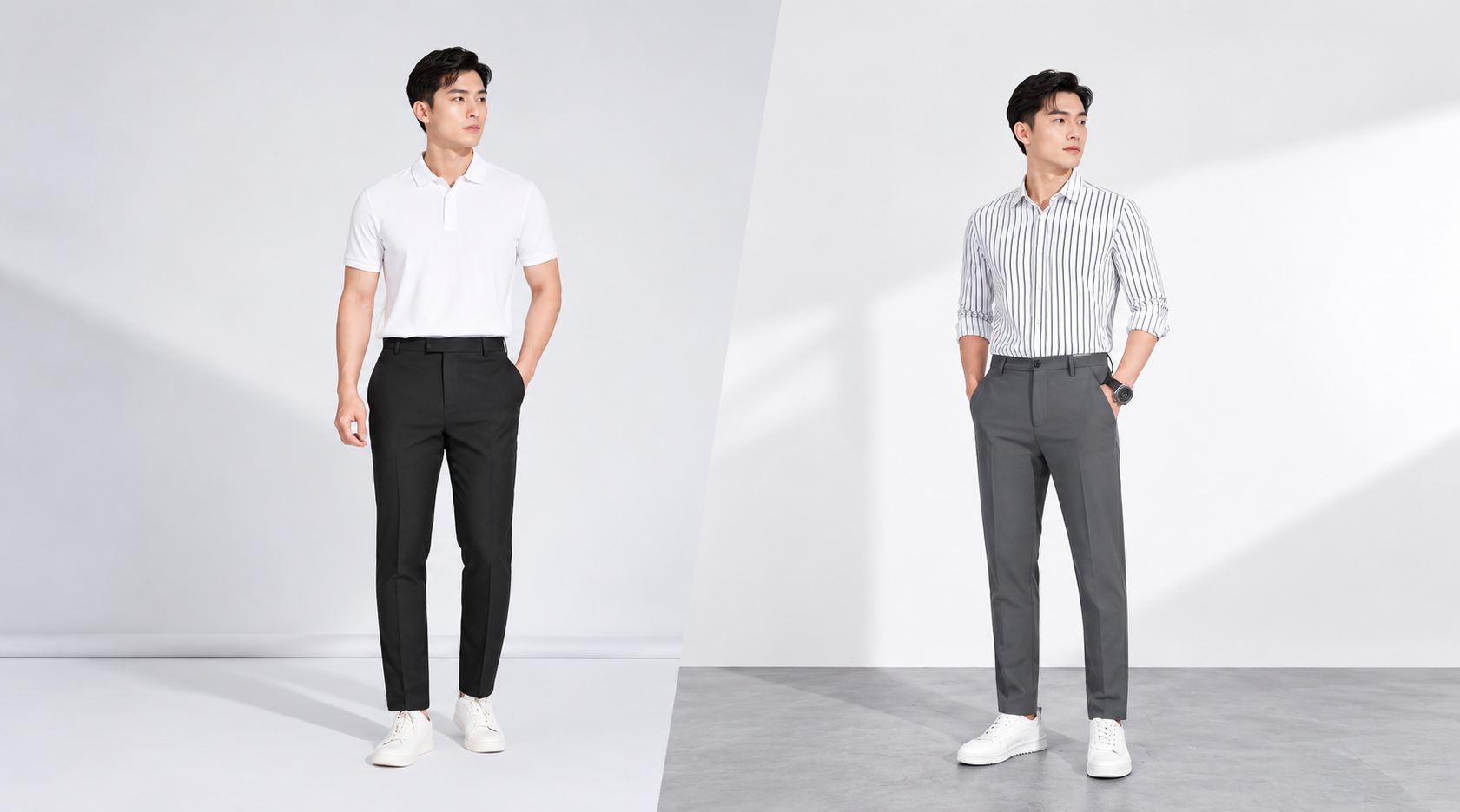 Một chiếc quần tây sẽ khiến bố thêm phần lịch lãm và tôn lên vóc dáng phong độ của một người đàn ông trưởng thành.