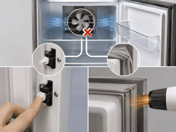 Kiểm tra công tắc cửa tủ lạnh gặp trục trặc