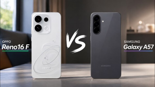 So sánh giá bán OPPO Reno16 F vs Galaxy A57