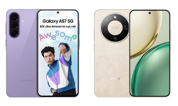 So sánh màn hình Samsung Galaxy A57 và Honor X9d
