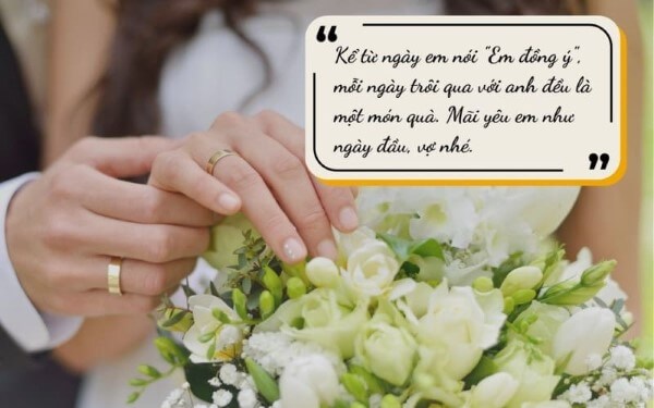 Những status kỷ niệm ngày cưới ý nghĩa và ngắn gọn