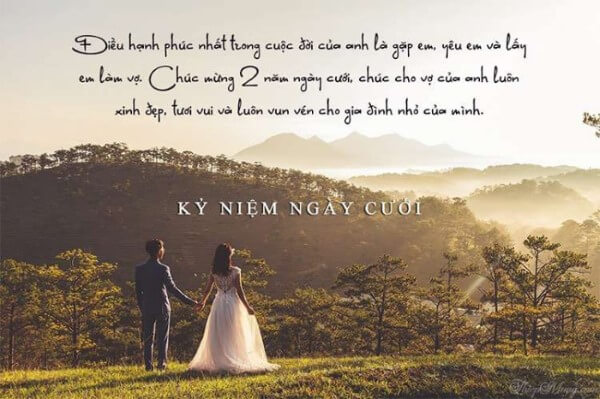 Lựa chọn những status kỷ niệm ngày cưới phù hợp với câu chuyện