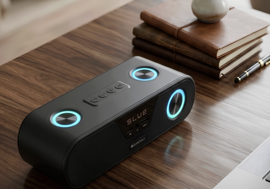 Loa Bluetooth giúp chàng thưởng thức âm nhạc tại nhà hoặc mang theo trong những buổi dã ngoại, tụ tập bạn bè
