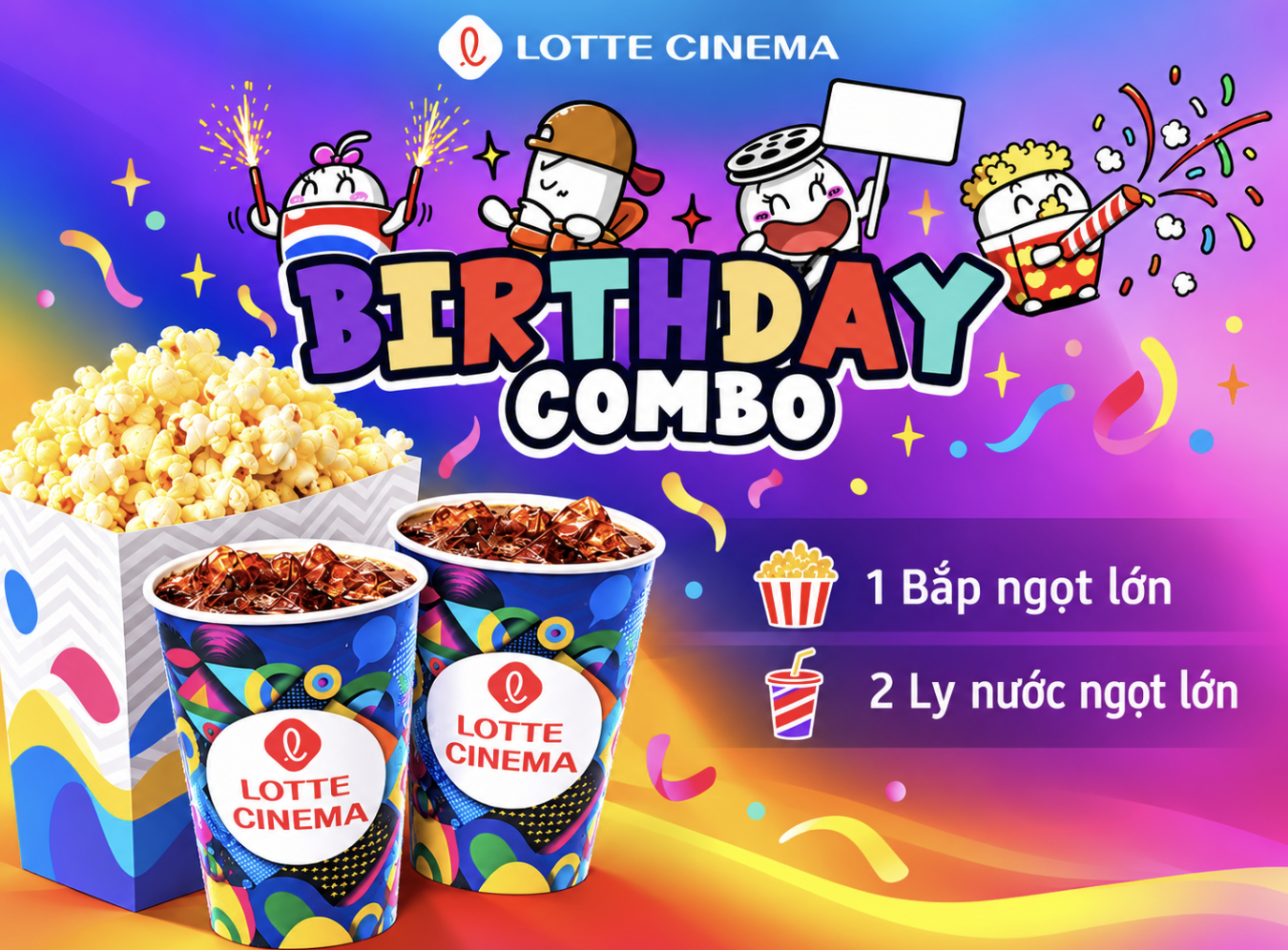 Thành viên VIP và Platinum có quyền lợi nhận Birthday Solo Combo trong tháng sinh nhật