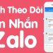 Cách theo dõi tin nhắn Zalo