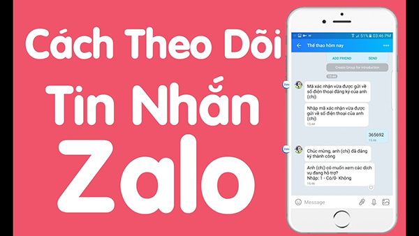 Cách theo dõi tin nhắn Zalo