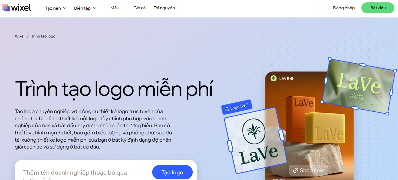 Wix Logo Maker là công cụ thiết kế logo bằng AI phù hợp với cá nhân và doanh nghiệp nhỏ