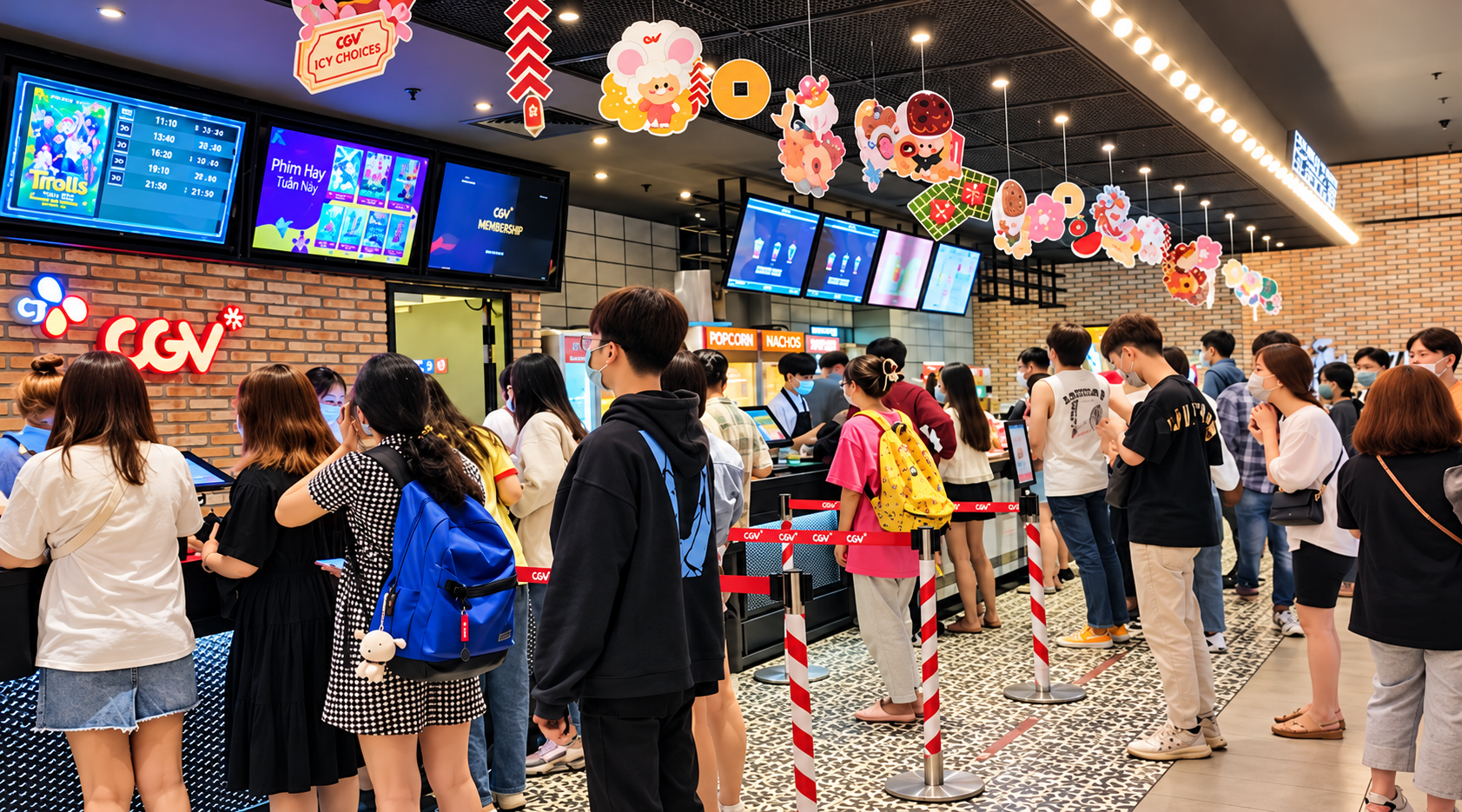 Sinh viên có thể xuất trình thẻ sinh viên hoặc giấy tờ hợp lệ tại quầy vé CGV để được kiểm tra mức giá ưu đãi.