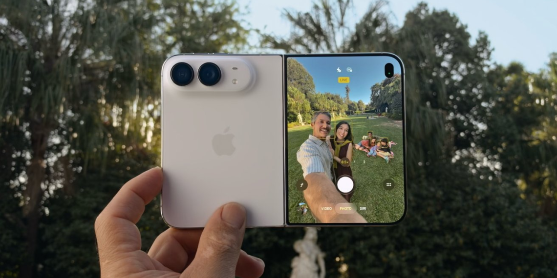 iPhone Duo chụp selfie bằng camera sau