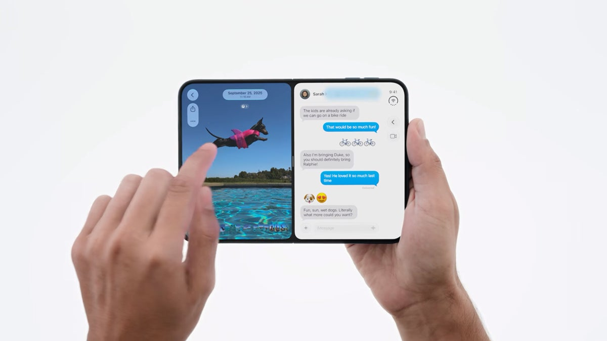 iPhone Duo có thể sử dụng được hai ứng dụng cùng lúc