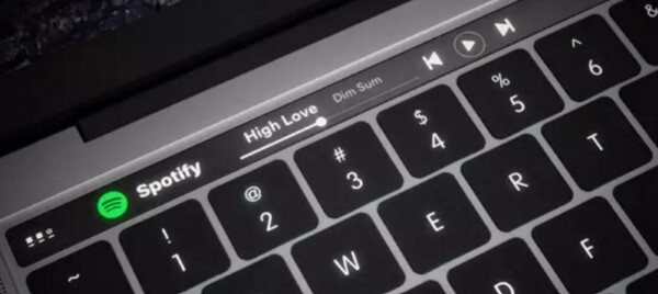 Một số phần mềm có thể sử dụng Touch Bar để cung cấp các công cụ riêng