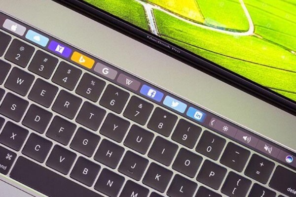 Nội dung điều khiển trên Touch Bar có thể thay đổi tùy theo ứng dụng
