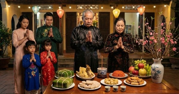 Tham khảo bài văn khấn giao thừa ngoài trời ngắn gọn