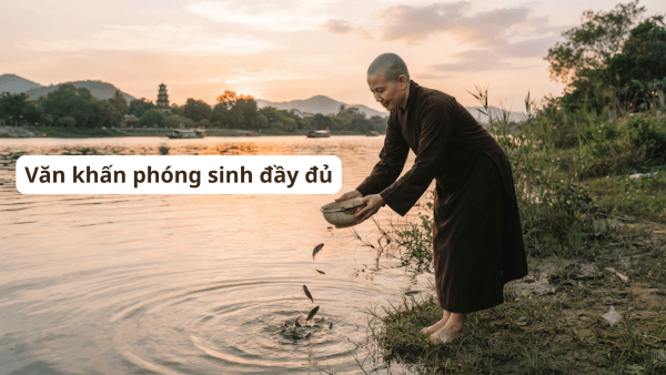 Tham khảo mẫu bài văn khấn phóng sinh đơn giản
