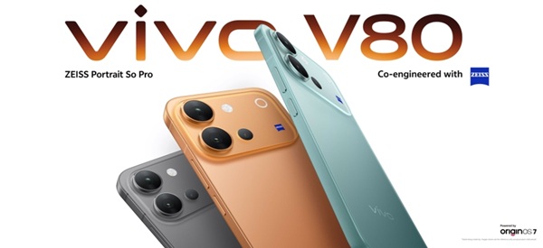 Vivo V80 có ba tùy chọn màu sắc, phù hợp với nhiều phong cách khác nhau