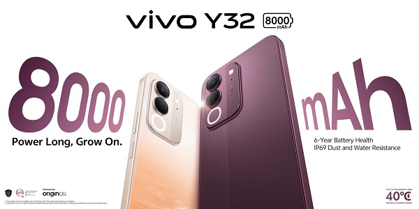 Vivo Y32 được trang bị viên pin dung lượng lớn 8.000mAh