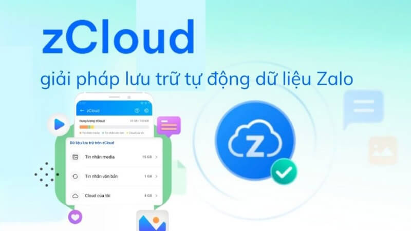 zCloud là dịch vụ lưu trữ dữ liệu trên nền tảng đám mây được Zalo cung cấp